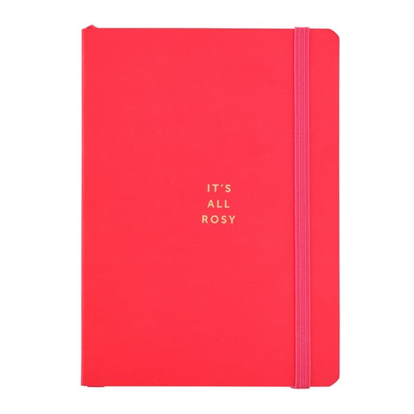 Červený zápisník o formátu A6 Busy B, 96 stran