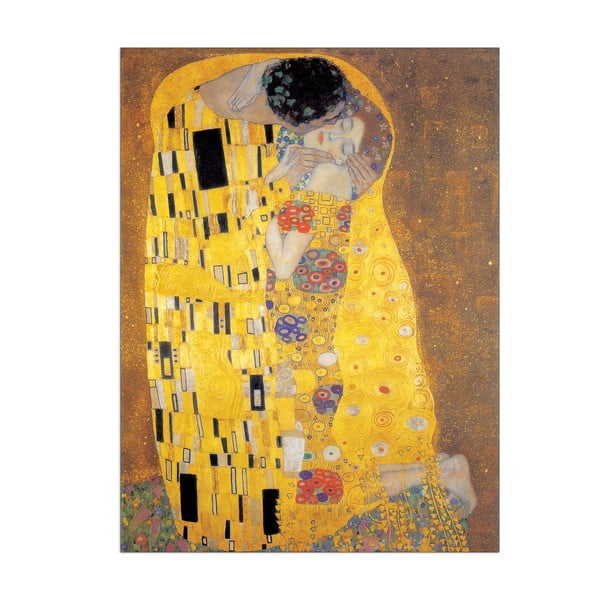 Obraz Klimt - Der Kuss, 50x70 cm