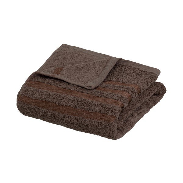 Hnědá froté bavlněná osuška 70x140 cm Simple – Casa Selección
