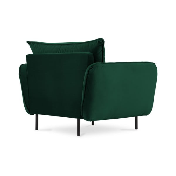 Tmavě zelené sametové křeslo Vienna – Cosmopolitan Design-image-3
