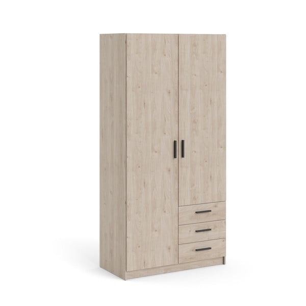 Šatní skříň v dekoru dubu v přírodní barvě 99x200 cm Sprint – Tvilum-image-3