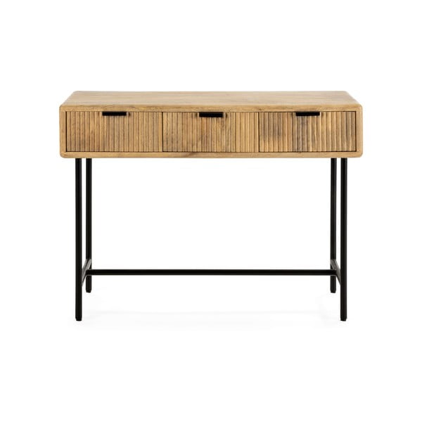 Konzolový stolek z mangového dřeva v přírodní barvě 38x100 cm Mundra – Marckeric