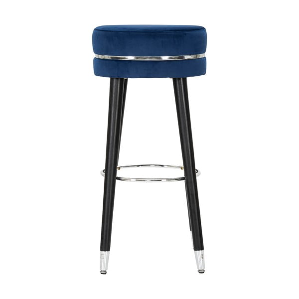 Modrá čalouněná barová stolička (výška sedáku 74 cm) Paris – Mauro Ferretti-image-1
