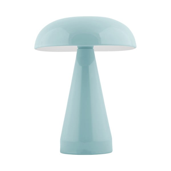 Světle modrá LED stmívatelná stolní lampa s kovovým stínidlem (výška 20,5 cm) Rachel – Leitmotiv