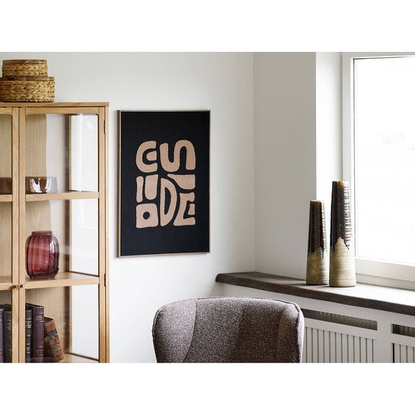 Hnědá keramická vysoká váza (výška 48 cm) – House Nordic-image-3