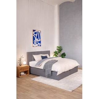 Šedá boxspring postel 160x200 cm Olia Bold Line – Bonami Selection