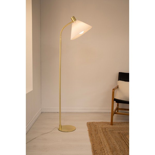 Stojací lampa v bílo-zlaté barvě (výška 145 cm) Mira – Markslöjd-image-2