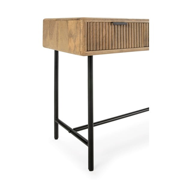 Konzolový stolek z mangového dřeva v přírodní barvě 38x100 cm Mundra – MOME-image-4