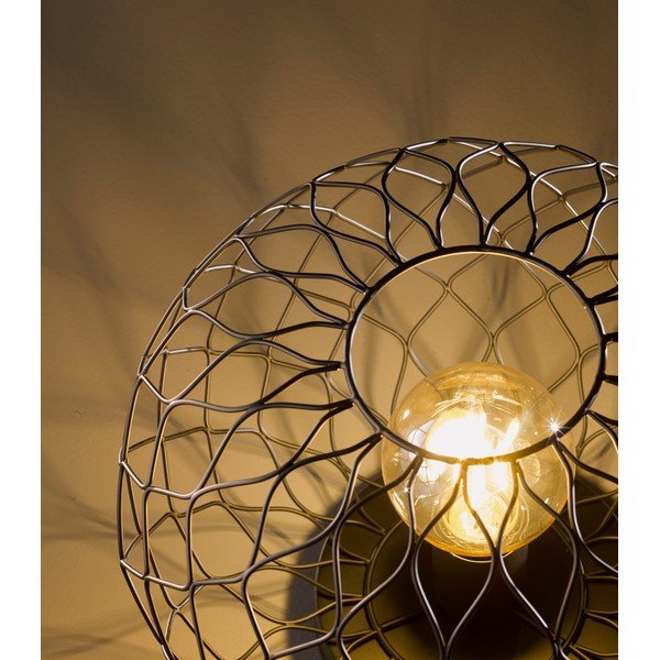 Černá stolní lampa s kovovým stínidlem (výška 23 cm) Justin – Fischer & Honsel-image-1