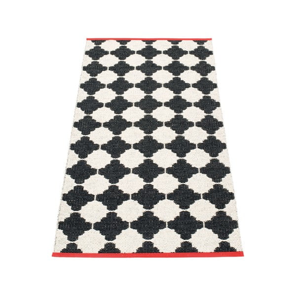Černo-bílý vnitřní a venkovní běhoun 70x150 cm Marre Black Coral  – Pappelina