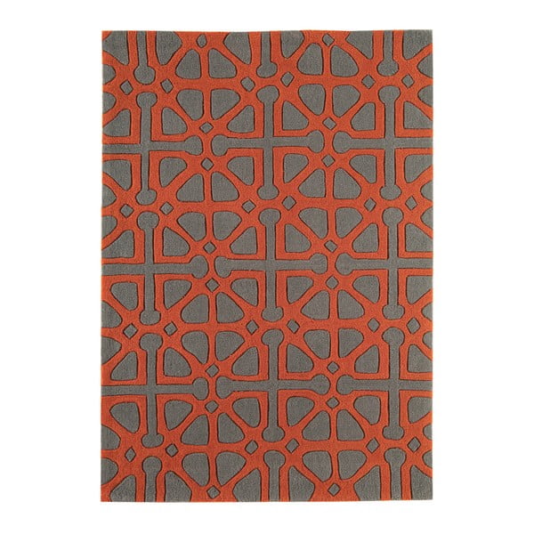 Červenošedý  koberec  Asiatic Carpets Harlequin Floorist, 300 x 200 cm 