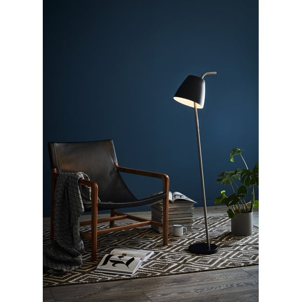 Černá stojací lampa Markslöjd Spin Floor Black, výška 1,38 m-image-1