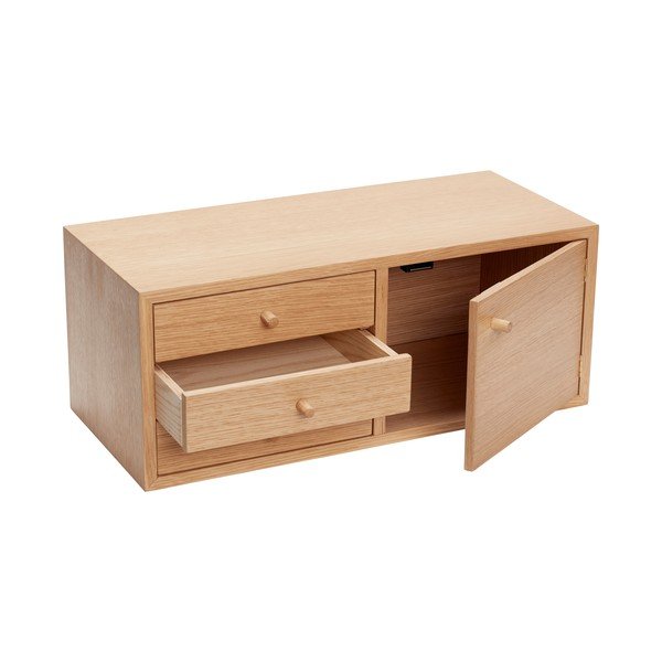 Závěsná skříňka v dekoru dubu v přírodní barvě 50x20 cm Piccolo – Hübsch-image-2