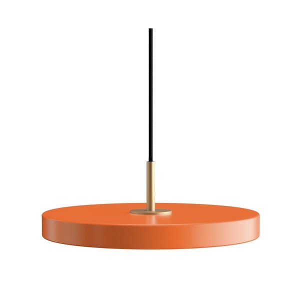 Oranžové kovové LED stmívatelné závěsné svítidlo s kovovým stínidlem ø 31 cm Asteria Plus – UMAGE