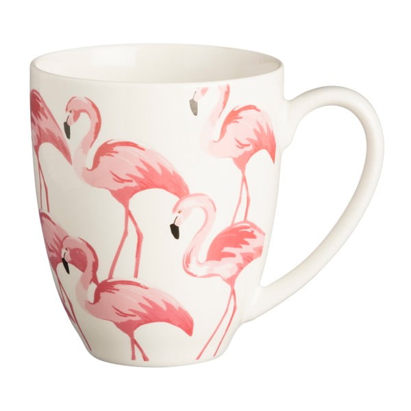 Porcelánový hrnek s motivem plaměňáků Price & Kensington Flamingo, 380 ml