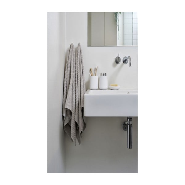 Šedohnědý bavlněný ručník 100x50 cm Classic - Zone-image-1