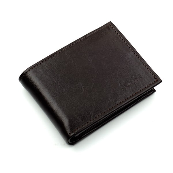 Pánská kožená peněženka SW03, hnědá