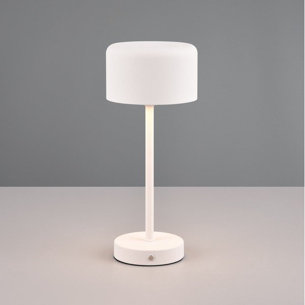 Bílá LED stmívatelná stolní lampa (výška 30 cm) Jeff – Reality-image-1