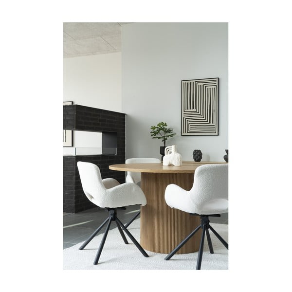 Kulatý jídelní stůl v dekoru topolu ø 120 cm Boavista – House Nordic-image-3