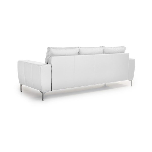 Bílá kožená pohovka Scandic Twigo, 227 cm-image-3