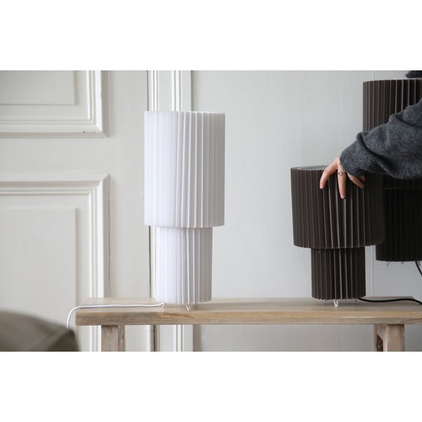 Šedá stolní lampa s textilním stínidlem (výška 32 cm) Catis – Markslöjd-image-4