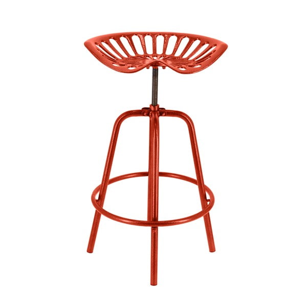 Červená kovová zahradní barová židle Traktor – Esschert Design