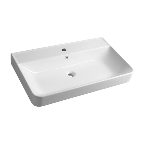Bílé keramické umyvadlo 80x48 cm Gali – Sapho