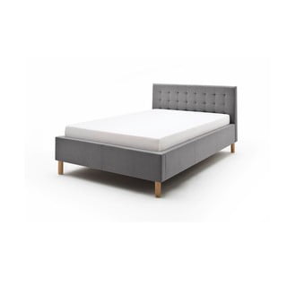 Šedá čalouněná jednolůžková postel 120x200 cm Malin – Meise Möbel