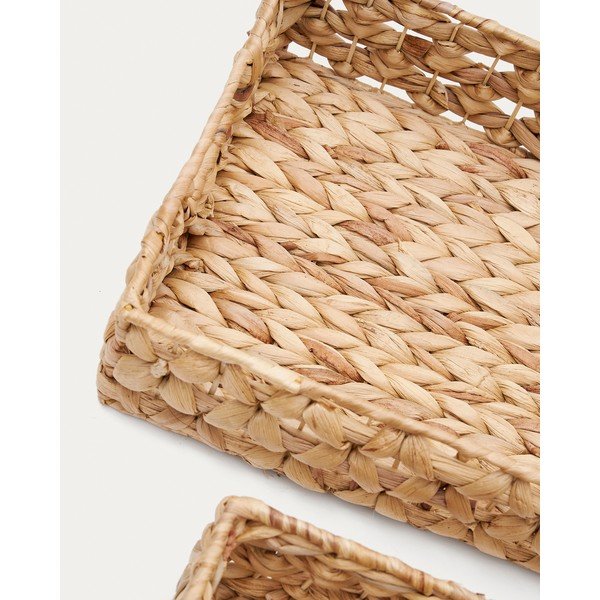Košíky v sadě 2 ks z vodního hyacintu 36x27x9 cm Tressa – Kave Home-image-2