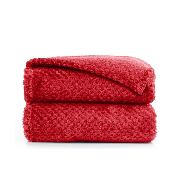 Červená deka z mikrovlákna DecoKing Henry, 220 x 240 cm-image-2