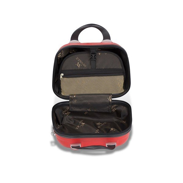 Sada 3 červených cestovních kufrů na kolečkách s USB porty a příručního kufříku My Valice RESSO Travel Set-image-3