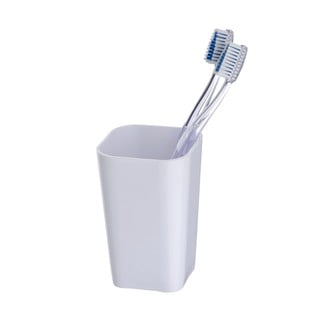Bílý kelímek na zubní kartáčky Wenko Candy