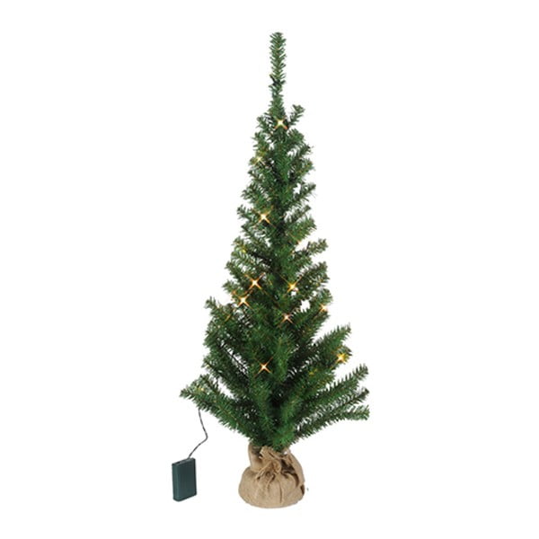 Umělý vánoční LED stromeček Best Season Tree In Jute Bag, 90 cm