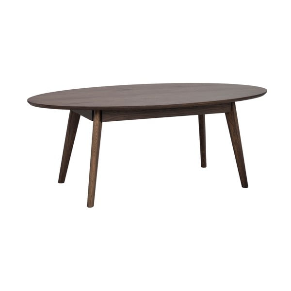 Tmavě hnědý konferenční stolek v dekoru dubu 65x130 cm Yumi – Rowico-image-2