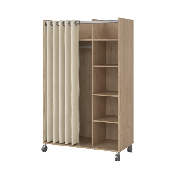 Šatní skříň v dekoru dubu v bílo-béžové barvě 100x160 cm Kit – Tvilum-image-2