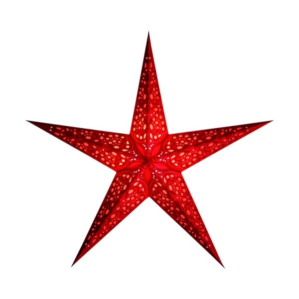 Dekorativní hvězda Maharaja Red, 85 cm