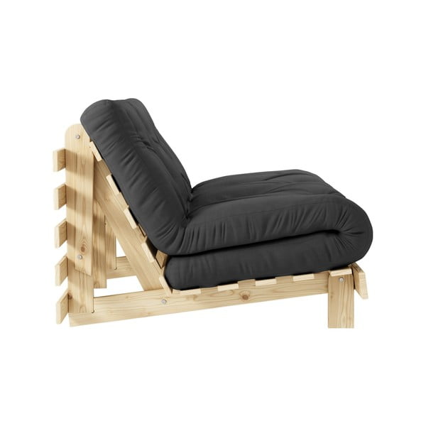 Tmavě šedá rozkládací pohovka 140 cm Roots – Karup Design-image-4