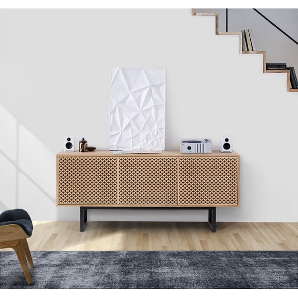 Komoda v dubovém dekoru Woodman Camden Diamond, 175 x 75 cm-image-4