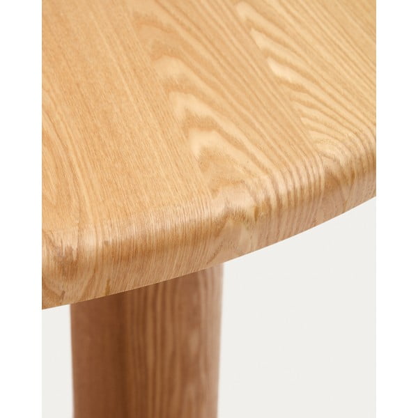 Kulatý jídelní stůl v dekoru jasanu ø 120 cm Mailen – Kave Home-image-3