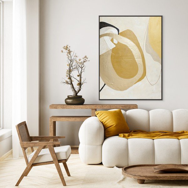 Ručně malovaný obraz s rámem/na plátně 91x121 cm Stardust – Malerifabrikken-image-1