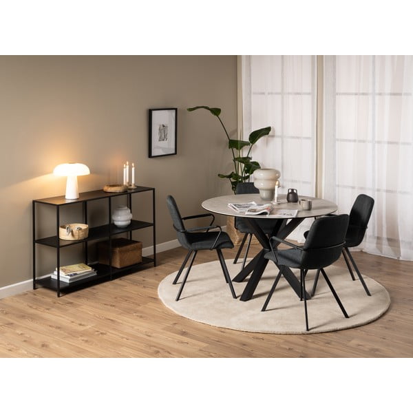 Tmavě šedé jídelní židle v sadě 2 ks Selina – Actona-image-2