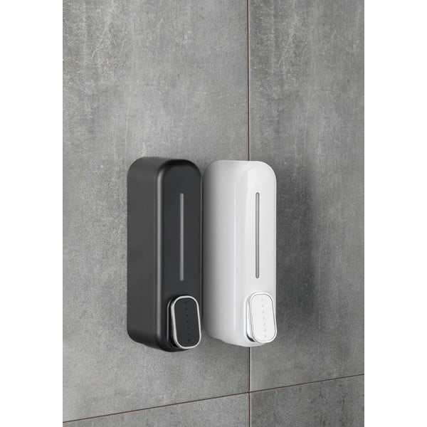 Černý nástěnný plastový dávkovač mýdla 350 ml Aqualine Mullet – Sapho-image-1