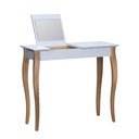 Světle šedý toaletní stolek se zrcadlem Ragaba Dressing Table, délka 85 cm