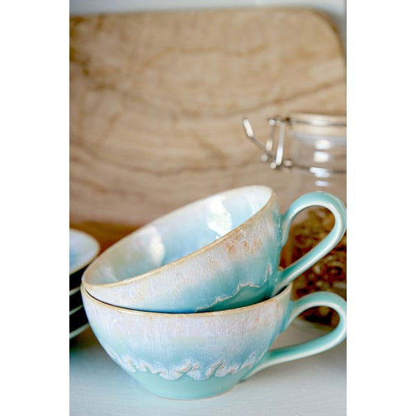 Modro-tyrkysový šálek z kameniny 200 ml Taormina – Casafina-image-2