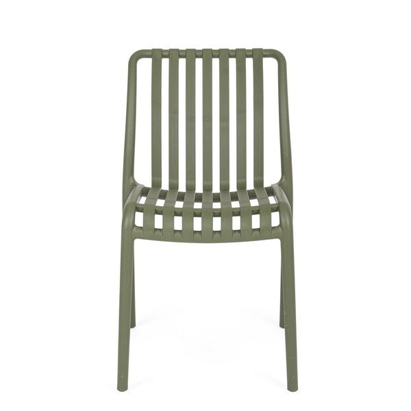 Zelená plastová zahradní židle Billie – Bizzotto-image-2
