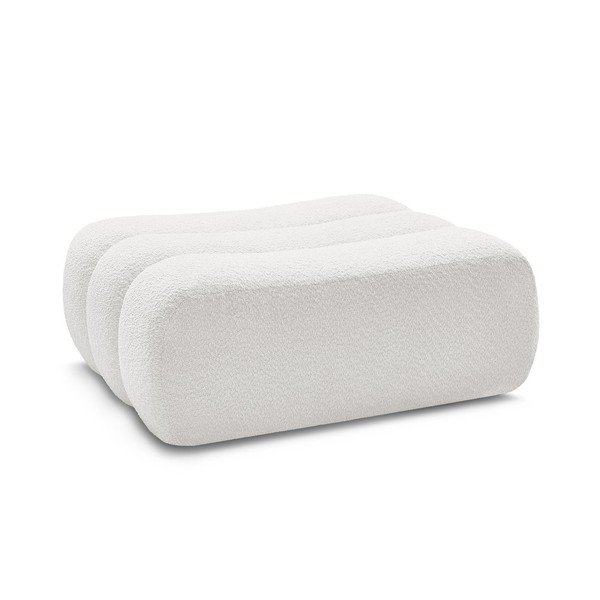 Bílá podnožka z textilie bouclé Azra – Bobochic Paris-image-2