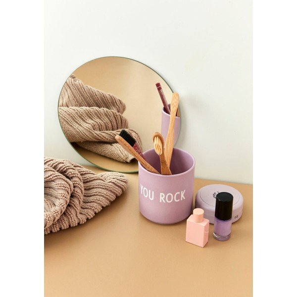 Fialový porcelánový hrnek Design Letters Rock, 300 ml-image-1