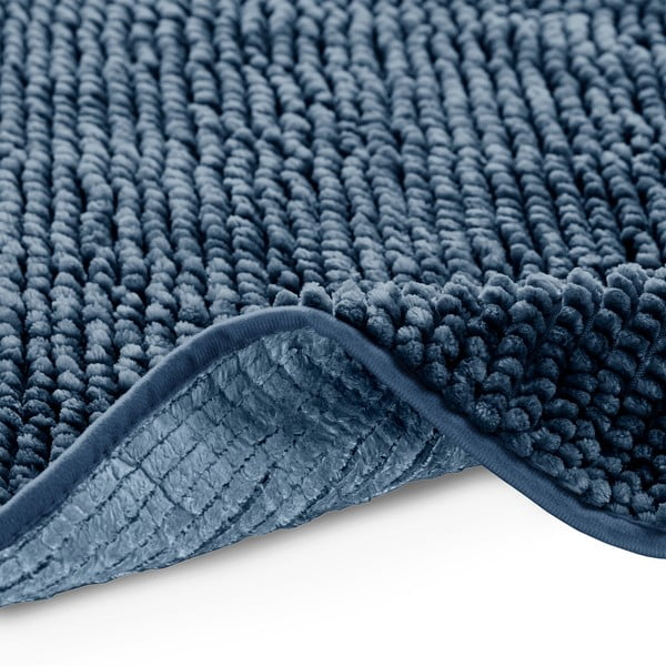 Tmavě modrá koupelnová předložka AmeliaHome Bati, 50 x 70 cm-image-4