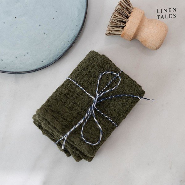 Lněné utěrky v sadě 2 ks 26x26 cm – Linen Tales-image-4