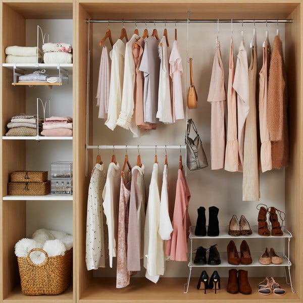 Sada 2 žebříků a rozšiřitelné tyče na oblečení Compactor Muro-image-2